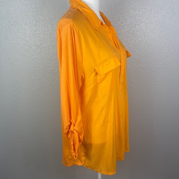 Beautiful Tangerine‎ Blouse - Picture 4 of 10